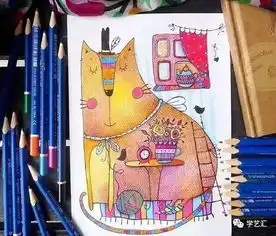  美妙的彩铅卡通画,让我们一起找回童心吧