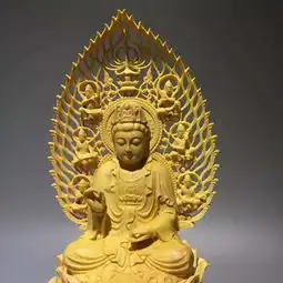  精品黄杨木坐莲观世音菩萨摆件车摆件家居摆件可拆礼品盒装图片大全邮乐官方网站