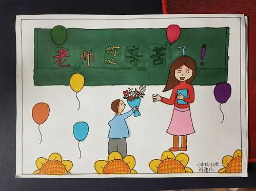  教师节主题绘画丨老师辛苦了