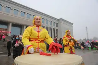  敲锣打鼓迎元宵风雪无阻忙排练