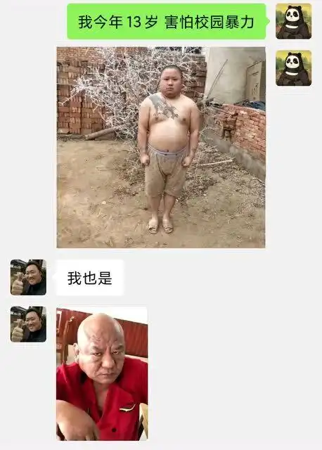 害怕校园暴力的大哥