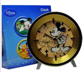  disney迪士尼经典米奇闹钟夜灯功能金色df2208