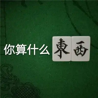  麻将的搞笑表情包