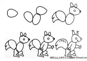  教你一笔一笔画动物简笔画