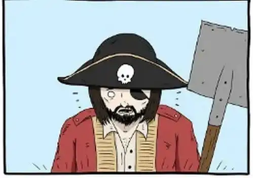  搞笑漫画男孩按藏宝图找到的岛,挖了半天却只看到红叉