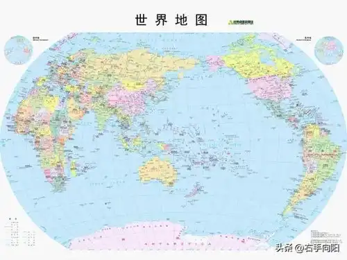  中,美,俄,韩眼中的世界地图