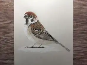  彩铅画鸟
