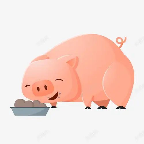 粉色小猪吃饭元素矢量图免抠png设计图片免费下载页面网页平面电商创意素材光泽素材  粉色小猪吃饭元素矢量图免抠png设计图片免费下载页面网页平面电商创意素材光泽素材