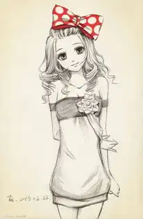  手绘漫画人物图片