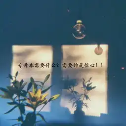  专升本需要什么需要的是信心