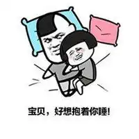 抱着睡觉的表情包