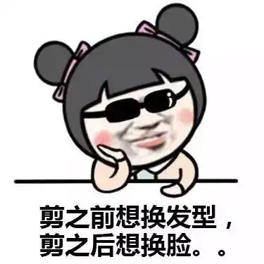 剪头发搞笑表情包