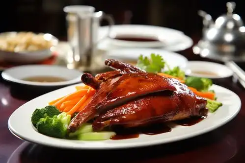  烤鸭文化美食北京烤鸭鸭子美食摄影图摄影图