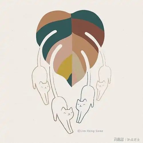 超萌又有趣的插画,艺术家将猫咪与各种植物巧妙融为一体  超萌又有趣的插画,艺术家将猫咪与各种植物巧妙融为一体