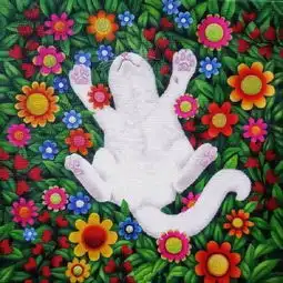 英国插画师,将搞笑猫咪变成了插画,将萌态猫咪变成治愈系画面  英国插画师,将搞笑猫咪变成了插画,将萌态猫咪变成治愈系画面