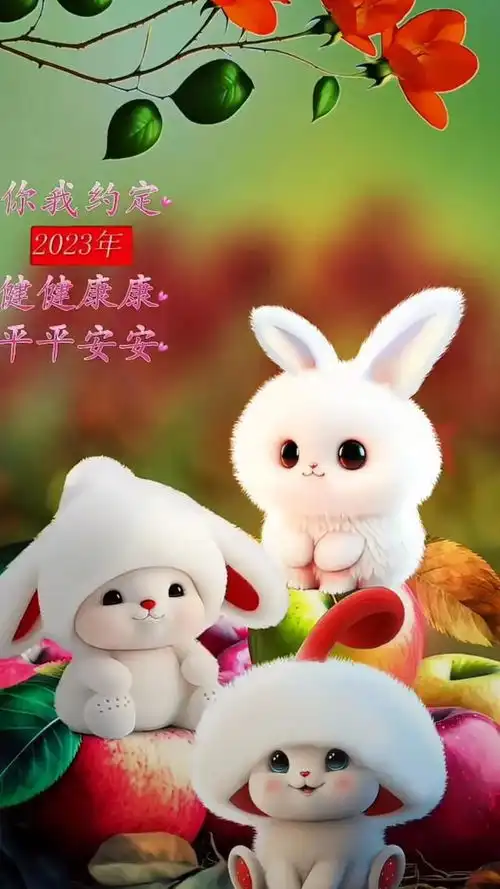  2023新年快乐兔专属壁纸收藏了