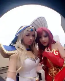  惊艳来袭dota2最美冰女及火女coser靓图