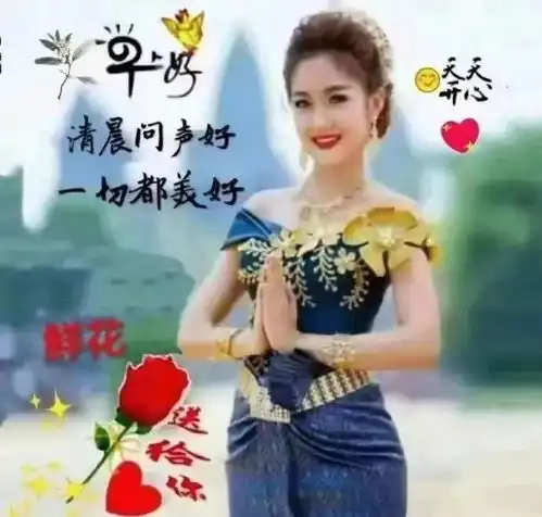  2021最美早安问候祝福动态表情图片最新漂亮冬季美女早上好动画表情包