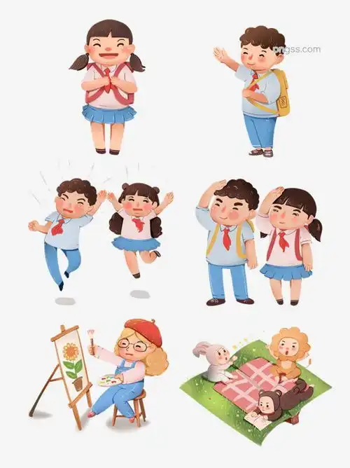  可爱小学生卡通形象图片大小1024x1369px图片尺寸984.93kb来自png搜索网pngss.com免费免扣png素材下载大自然动物风动物睡衣动物外套读书读书日儿童节卡通开学季可爱小学生卡通形象六一六一儿童节培训班