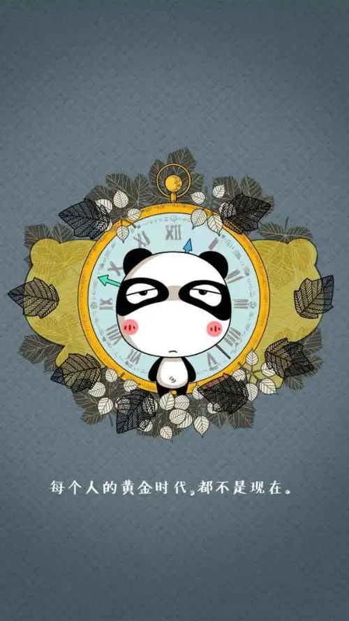  搞笑卡通壁纸,爱笑的女孩运气都不会太差