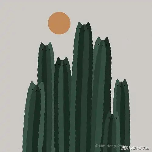 超萌又有趣的插画,艺术家将猫咪与各种植物巧妙融为一体  超萌又有趣的插画,艺术家将猫咪与各种植物巧妙融为一体