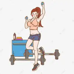 搞笑健身漫画图片素材土土