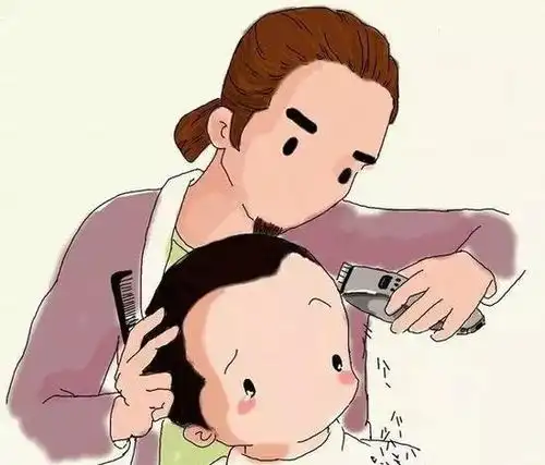 龙抬头剃头图片