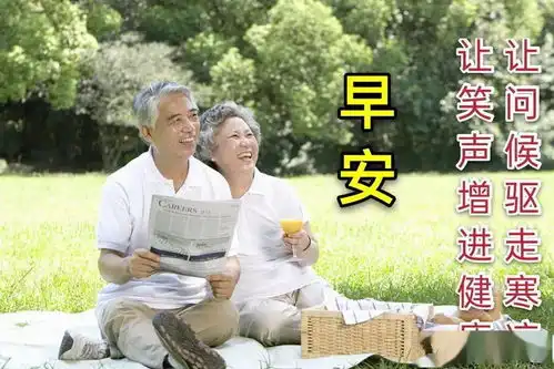  6张问候中老年朋友早上好表情图片带祝福语聊天不用打字的早安暖心问候图片