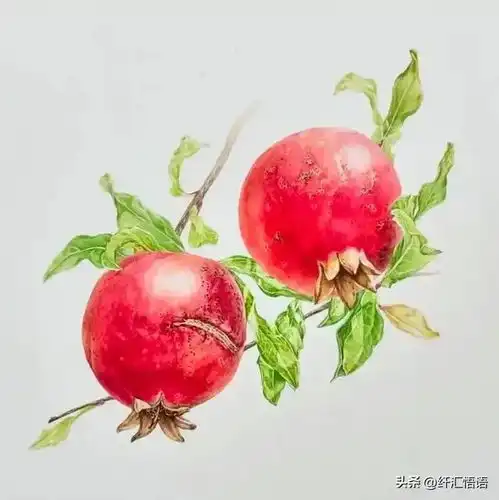 彩铅水果图片大全