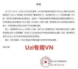  网友恶搞uzi专用vn梗,惨遭rng官方法务处理