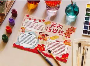  喜气洋洋春节压岁钱小报手抄报word模板下载docx格式熊猫办公