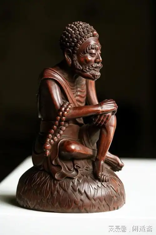 安贫乐道,黄杨木雕,痩骨罗汉  安贫乐道,黄杨木雕,痩骨罗汉