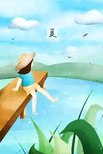  戴着帽子的小女孩坐在独木桥上玩水图片素材其他格式下载其他大全