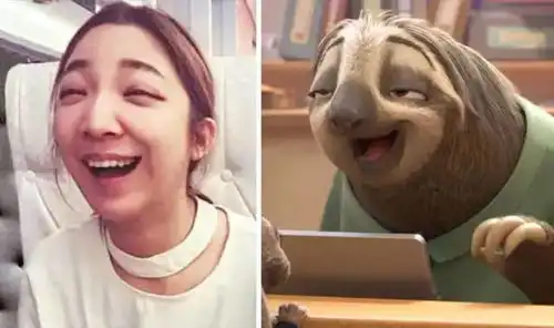  当人撞脸卡通人物时,搞笑来的太突然