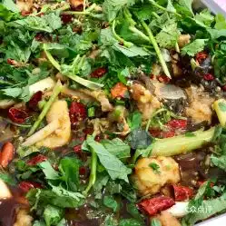  老石桥生态鱼庄的香辣鲶鱼好不好吃用户评价口味怎么样乐山美食香辣鲶鱼实拍图片大众点评