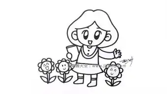  教师节简笔画教程
