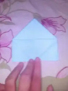  手工折纸diy钻石蓝玫瑰的折法图解教程