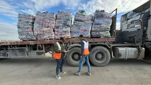  巴勒斯坦红新月会已从埃及红新月会接收超5900辆卡车援助物资