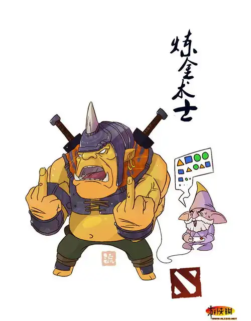  虚空是暴露狂国人原创dota2爆笑q版插画
