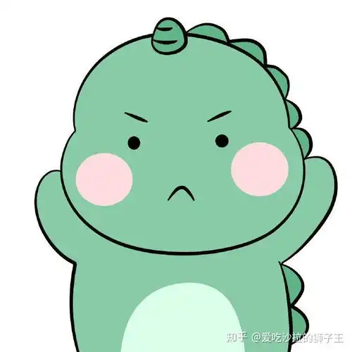  小恐龙搞怪头像这也太可爱了吧