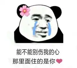  熊猫头表情包能不能别伤我的心,那里边住的是你