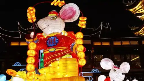  vlog上海豫园灯会六大金鼠与迪士尼米奇共贺新春,2020鼠你好玩
