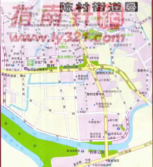 佛山市顺德区陈村镇街道地图全图,佛山市顺德区陈村镇街道地图高清版下载户外资料网8264.com