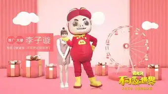  李子璇担任猪猪侠大电影推广大使与猪猪侠共闯奇幻世界