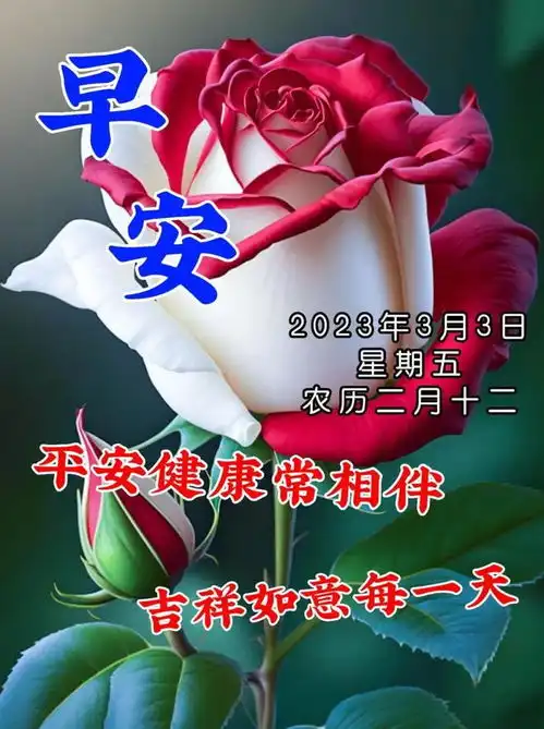  3月3日周五早上好,新版精选祝福语问候语录唯美图片带字带问候语