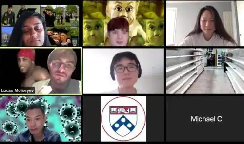  学生上网课玩出新高度,虚拟背景逗笑同学,老师气得干瞪眼