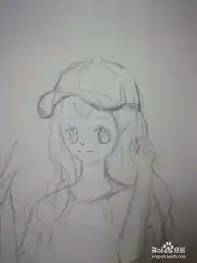  网球少女漫画人物线稿手绘教程