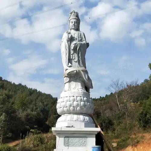  石雕观音菩萨佛像观音石雕佛像图片