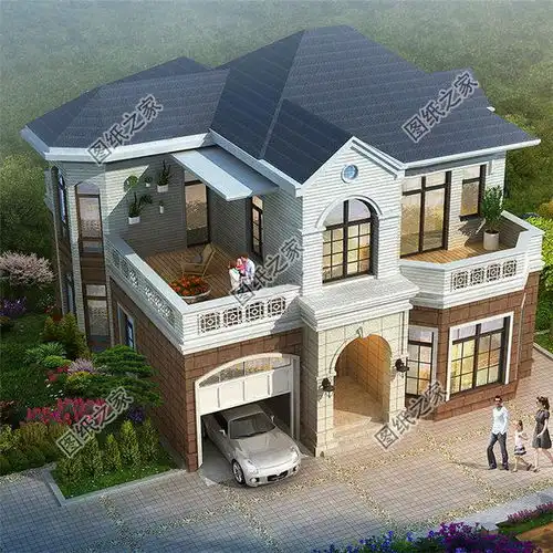 农村二层带车库别墅设计图,自从建了这栋房子之后,村里人都找我要图纸  农村二层带车库别墅设计图,自从建了这栋房子之后,村里人都找我要图纸