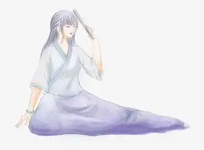  在夏季纳凉的古装少女图片素材其他格式下载动漫人物大全
